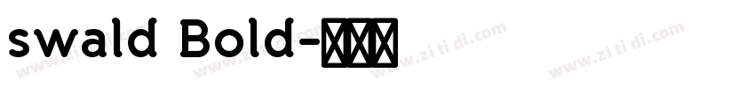 swald Bold字体转换